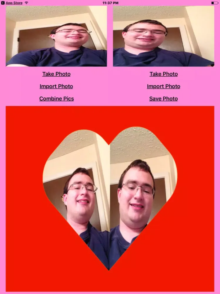 Screenshot di Heart Photo iPad 