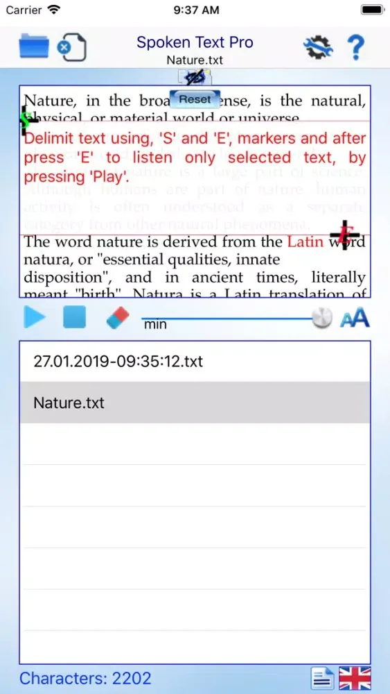 Spoken Text Pro স্ক্রিনশট