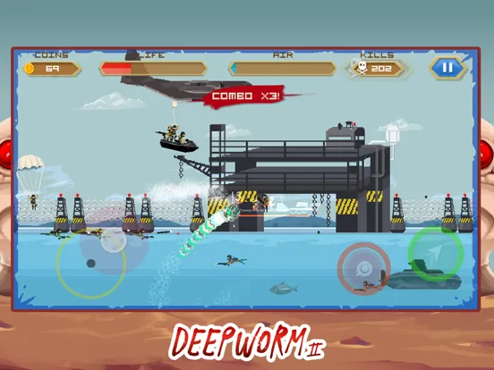 Deep Worm 2 Earthworm Dinosaur iPad  سکرین شاٹس