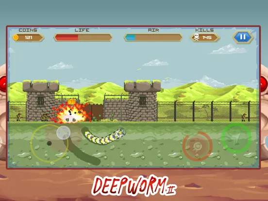 Deep Worm 2 Earthworm Dinosaur iPad  سکرین شاٹس