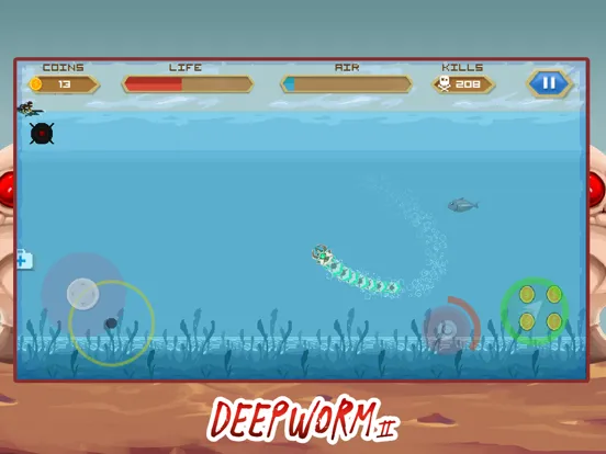 Deep Worm 2 Earthworm Dinosaur iPad  سکرین شاٹس
