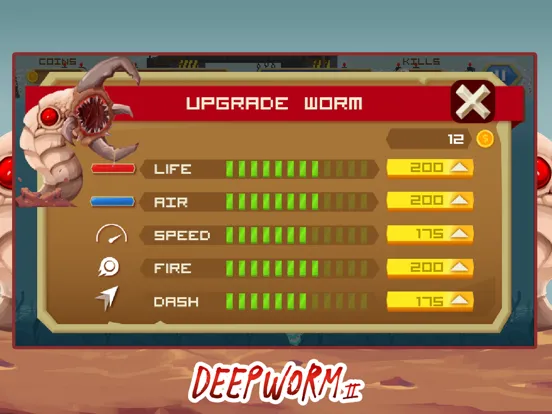 Deep Worm 2 Earthworm Dinosaur iPad  سکرین شاٹس
