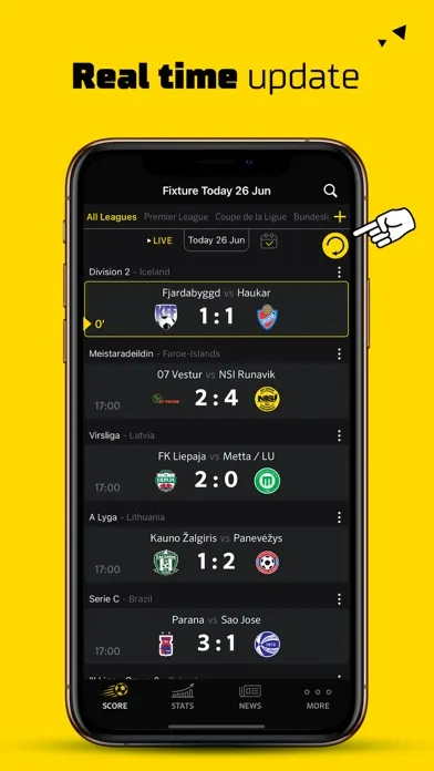 Live Score Football Scores স্ক্রিনশট
