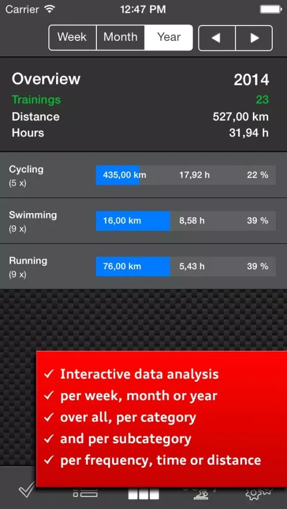 Sport Log Ultimate Pro - Plan, log, analyse and export training and fitness Ekran Görüntüleri