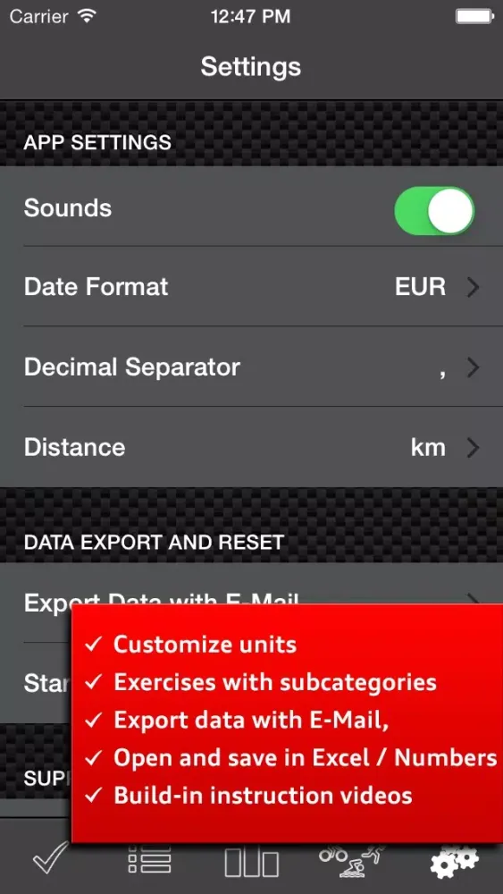 Sport Log Ultimate Pro - Plan, log, analyse and export training and fitness Ekran Görüntüleri