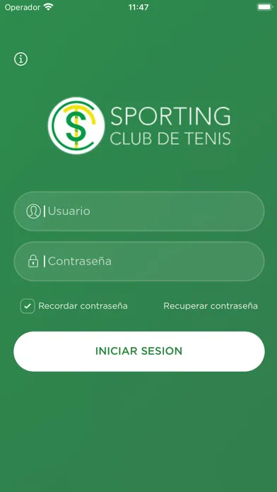 Capturas de tela do Sporting Club de Tenis