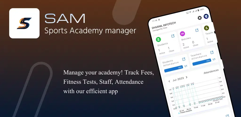 SAM-Sports Academy Manager App 스크린샷