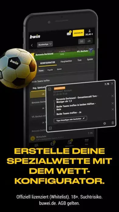 bwin – Sportwetten App應用截圖