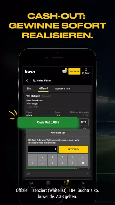 bwin – Sportwetten App應用截圖