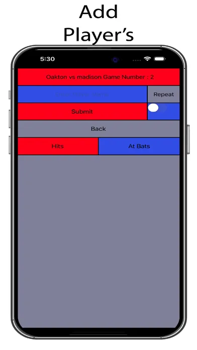 Tangkapan layar Batting Stat Analyzer