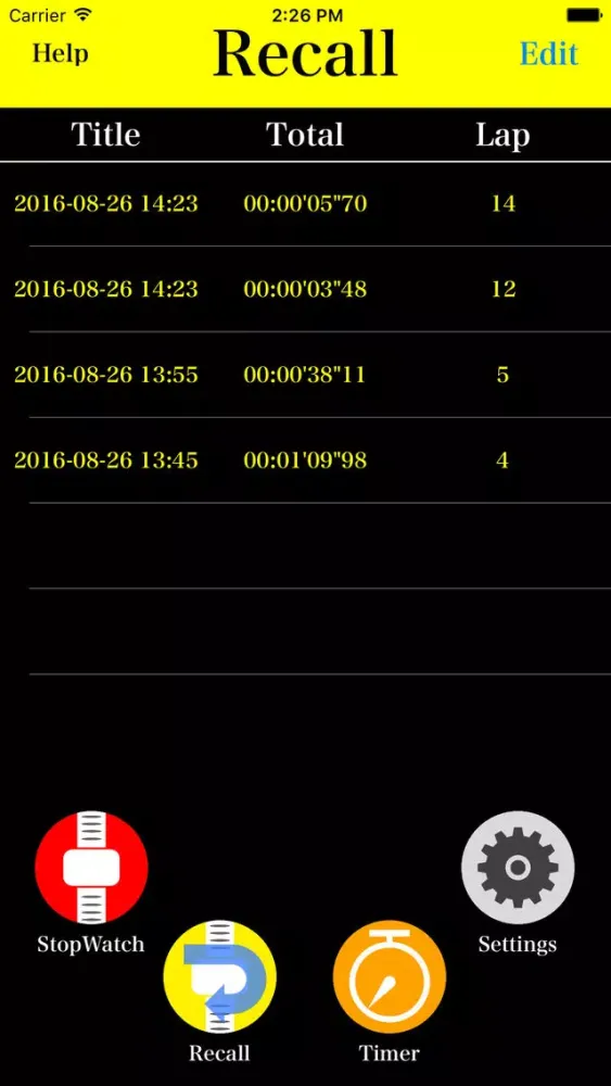 StopWatch for runners Pro Screenshots