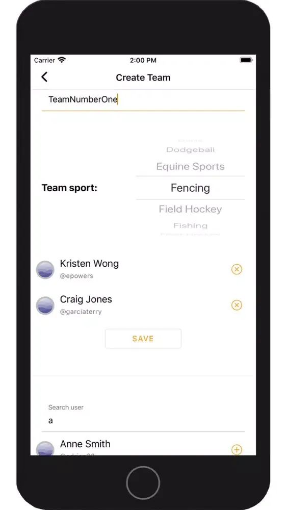 SportUp to find Sport Team Ekran Görüntüleri
