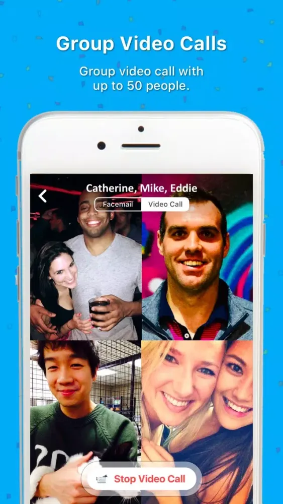 Captures d'écran de Facemail - Group Video Message