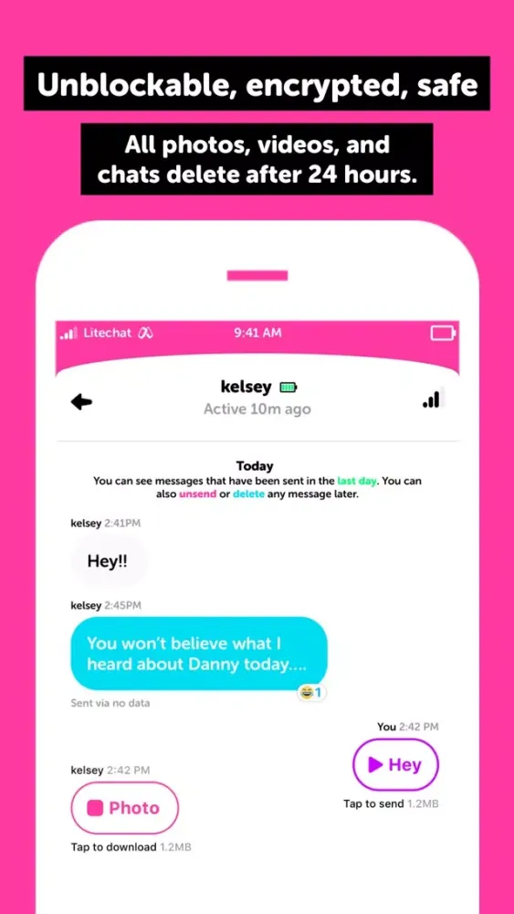 Litechat - No Data Messaging Ekran Görüntüleri