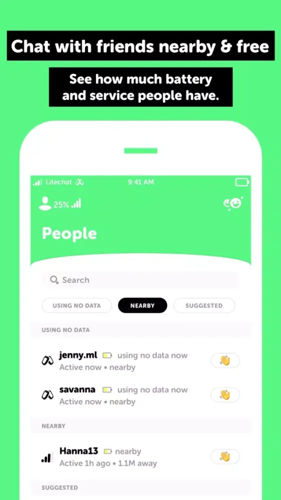 Litechat - No Data Messaging Ekran Görüntüleri