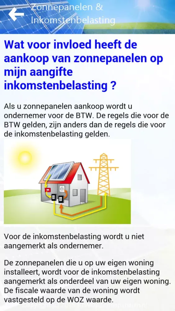 BTW Op Zonnepanelen Screenshots