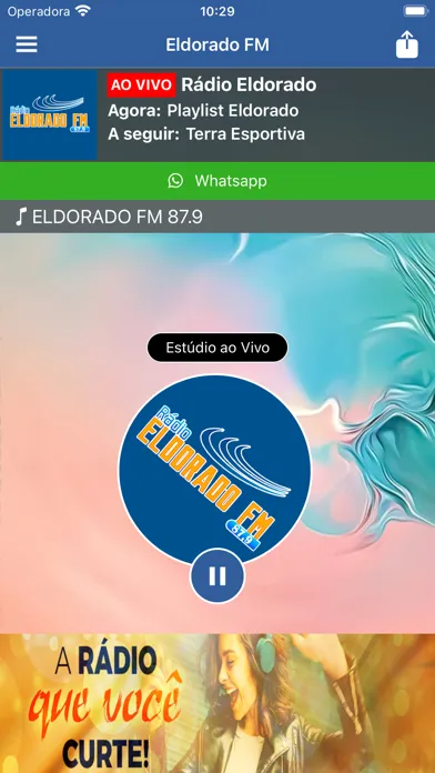 Rádio Eldorado FM 87.9 Ekran Görüntüleri