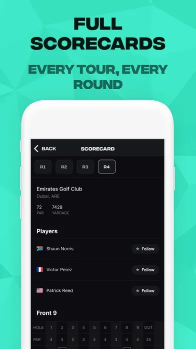 GLF: Golf Live Scores & News Ekran Görüntüleri
