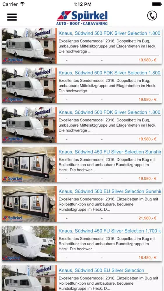Capturas de pantalla de Auto Spürkel GmbH & Co.KG