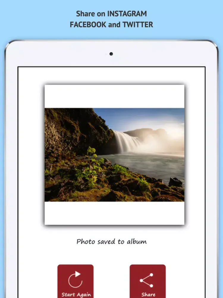 White Boarder for instagram iPad  Screenshots