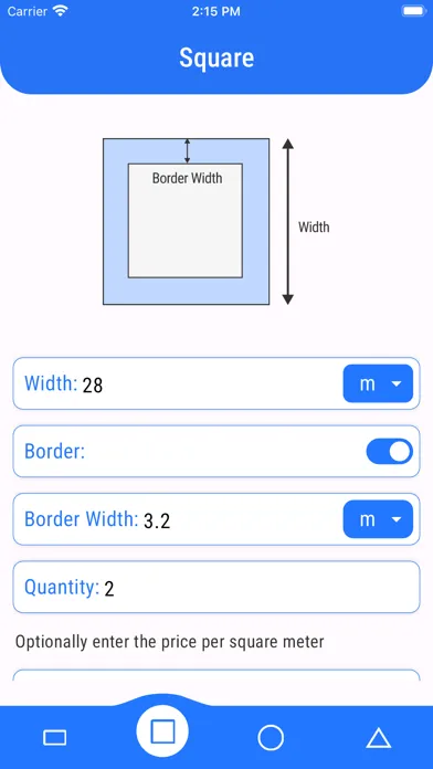 Square Meters Calculator Pro应用截图