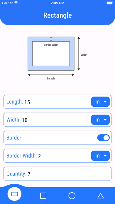Capturas de pantalla de Square Meters Calculator Pro