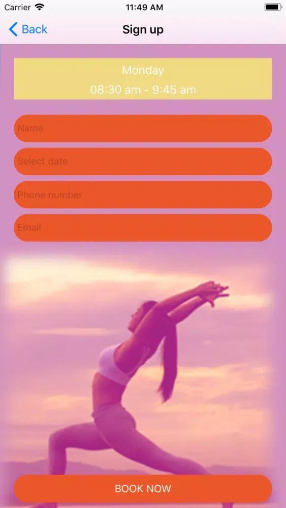 Capturas de pantalla de Namaste Yoga Studio