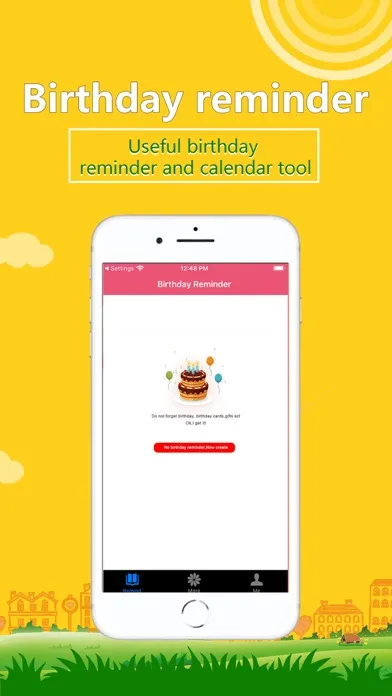ภาพหน้าจอของ Birthday assistant app