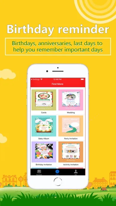 ภาพหน้าจอของ Birthday assistant app