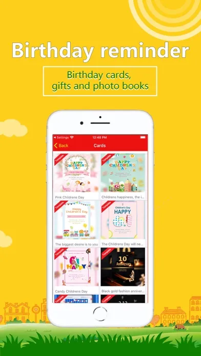 ภาพหน้าจอของ Birthday assistant app