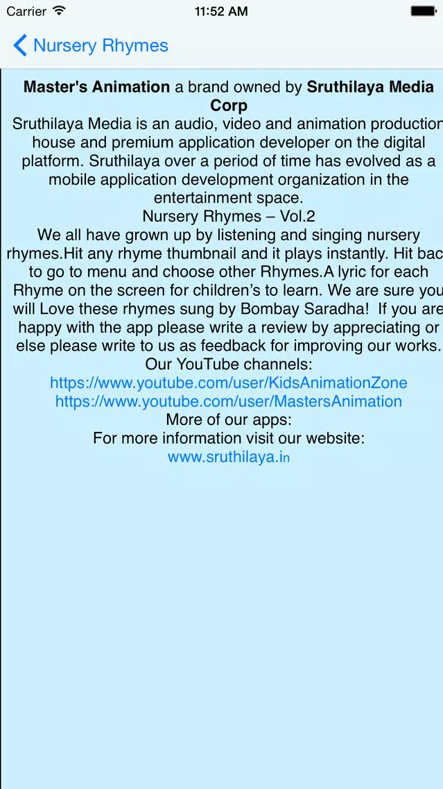 Nursery Rhymes Vol-2 Ekran Görüntüleri