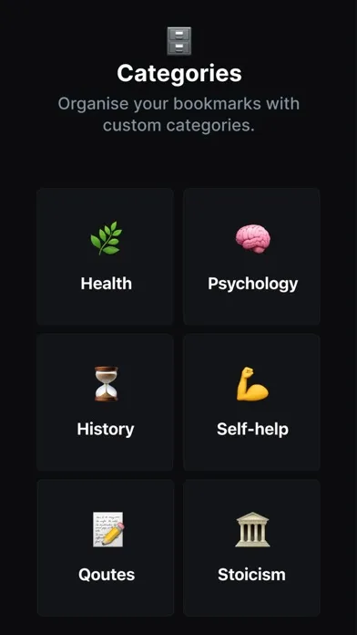 Tangkapan skrin Wise - AI Bookmark