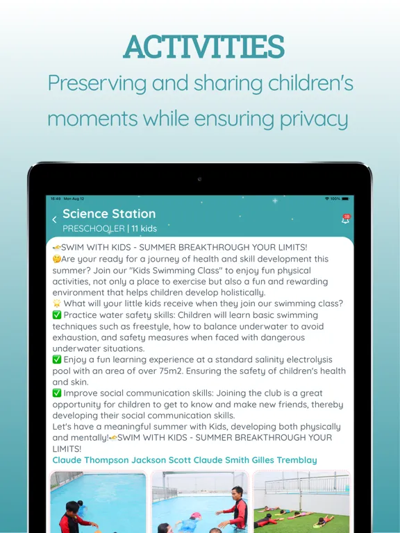 SSC Teacher - Beside your Kid iPad  Screenshots