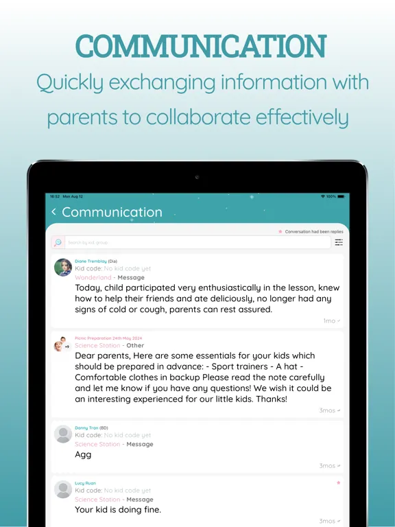 SSC Teacher - Beside your Kid iPad  Screenshots