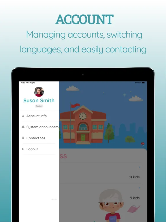 SSC Teacher - Beside your Kid iPad  Screenshots