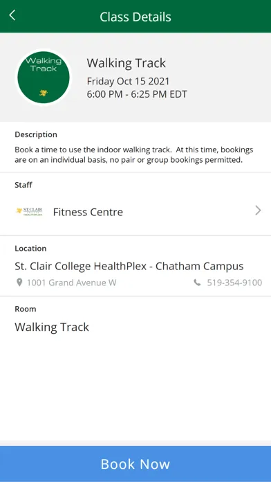 Ảnh chụp màn hình của St. Clair College - HealthPlex