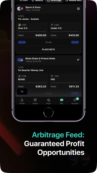 Capturas de tela do Outlier: Smart Sports Betting