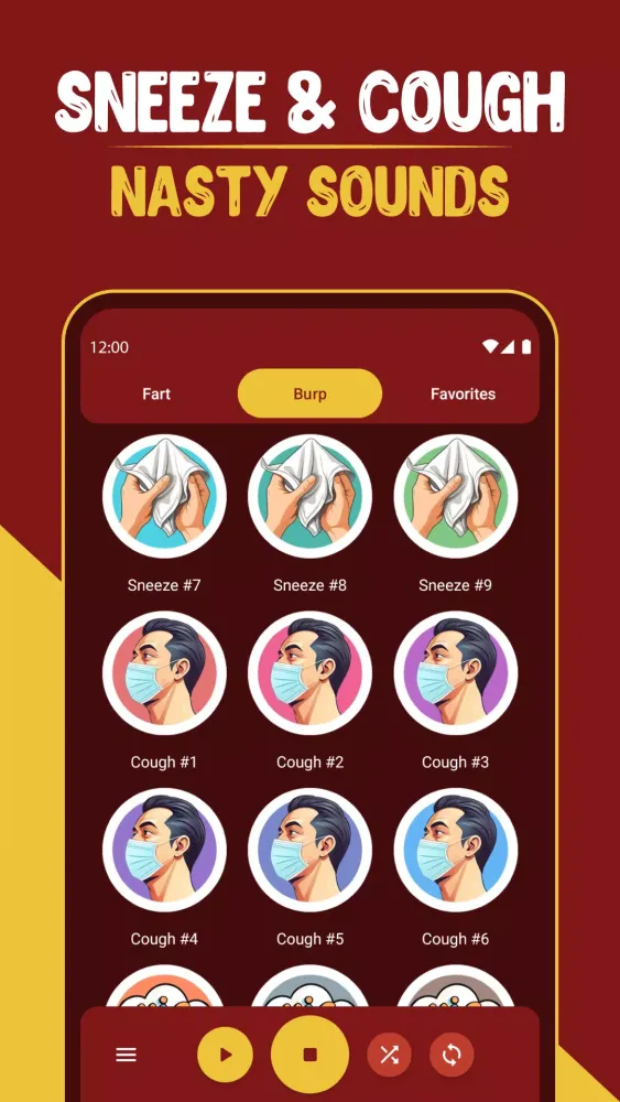 Burp and Fart Sounds Prank app Screenshots