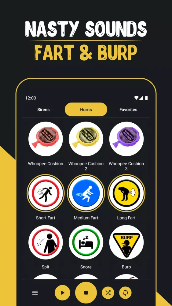 Loud Horns and Sirens App स्क्रीनशॉट