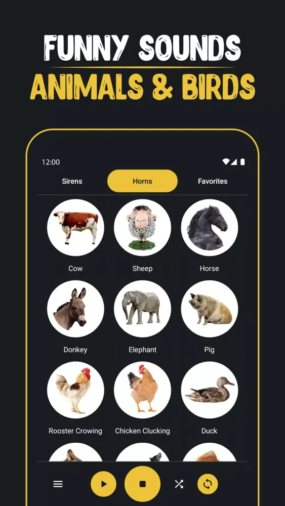 Loud Horns and Sirens App स्क्रीनशॉट