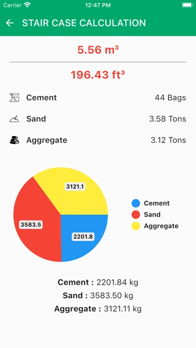 Stair Case Calculator स्क्रीनशॉट