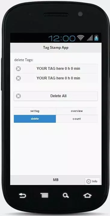 Tag Stamp App Screenshots
