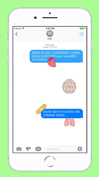 Tangkapan skrin Medical Stickers