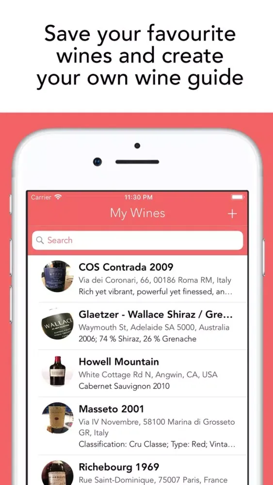 Capturas de pantalla de Wine - Your Own Wine Guide