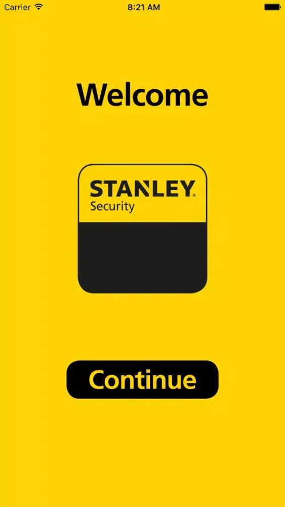 Capturas de tela do STANLEY Access Card Online Service