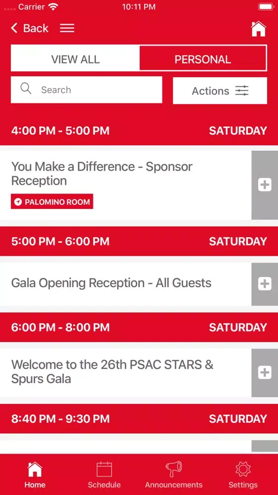 ภาพหน้าจอของ PSAC STARS & SPURS