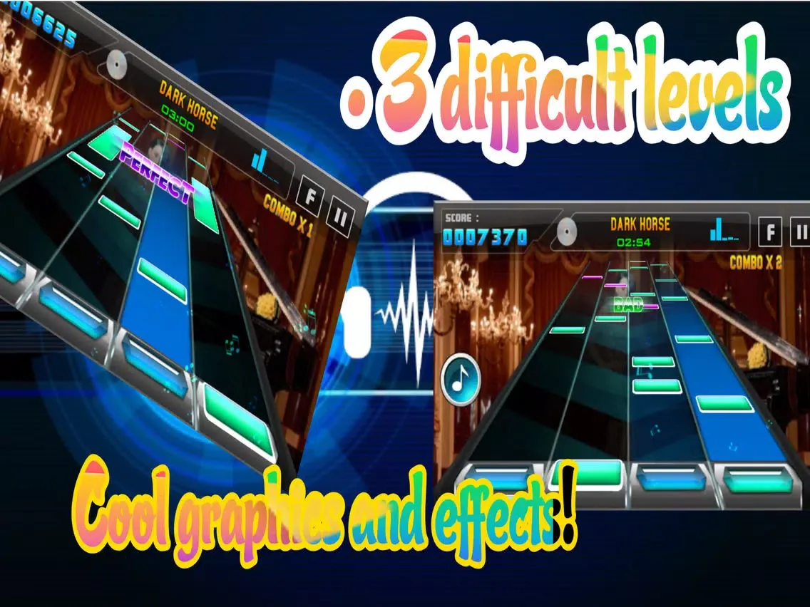 Guitar Piano Tiles - Mp3 Music iPad  স্ক্রিনশট