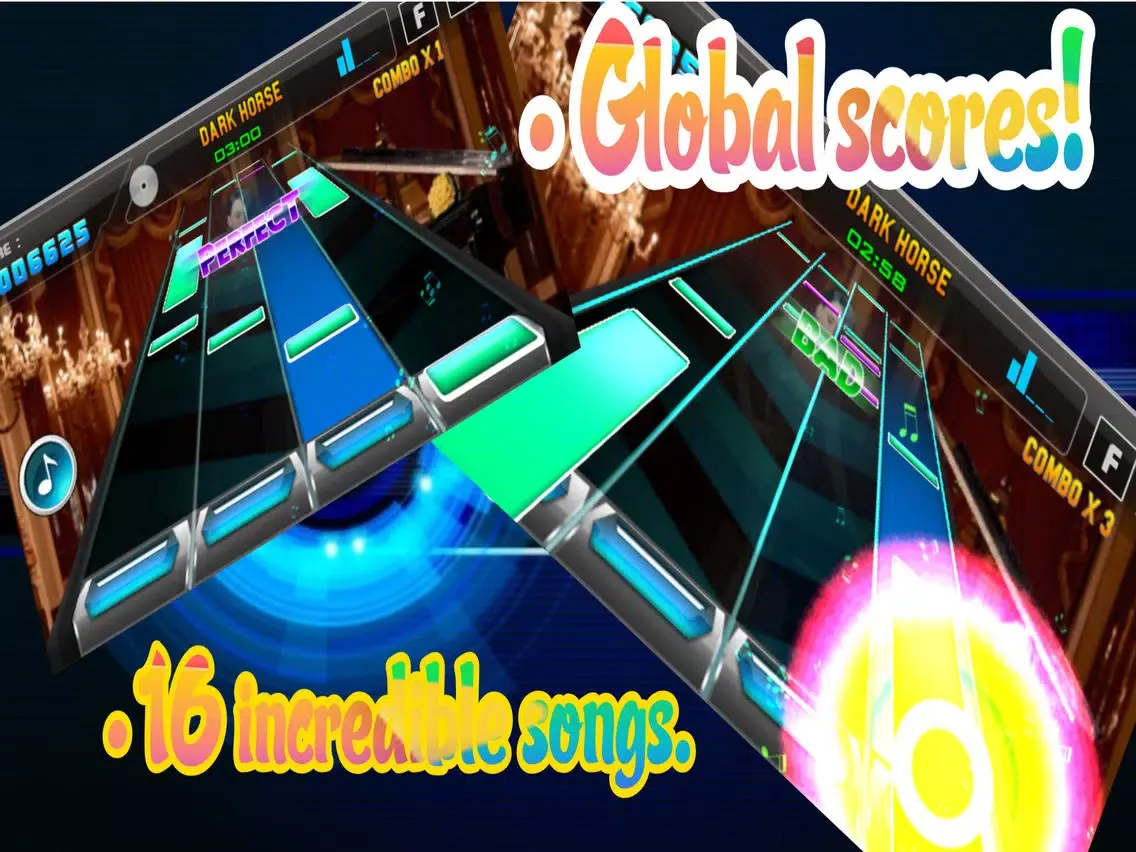 Guitar Piano Tiles - Mp3 Music iPad  স্ক্রিনশট