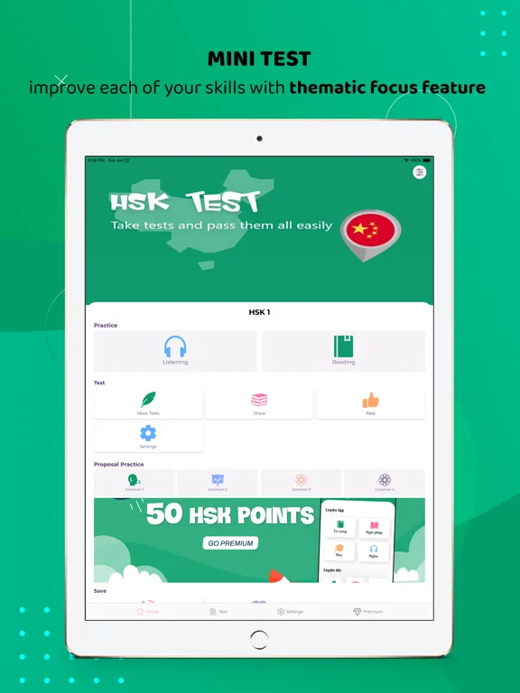 HSK Test Online Exam Practice iPad  Screenshots