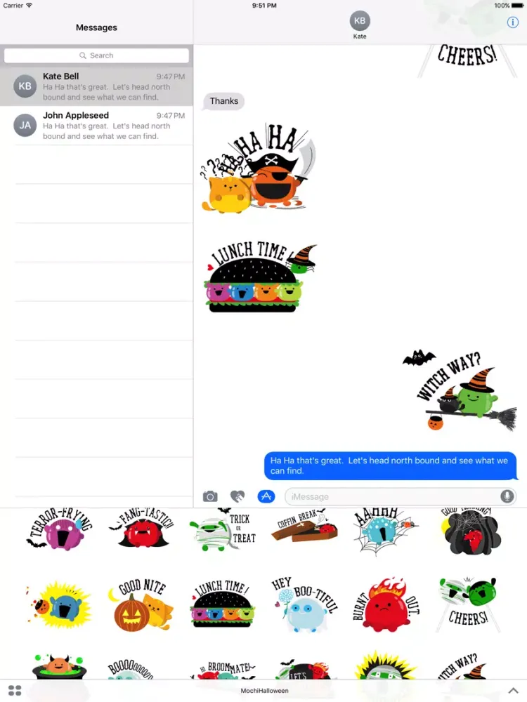 Capturas de pantalla de Mochi Halloween Stickers iPad 